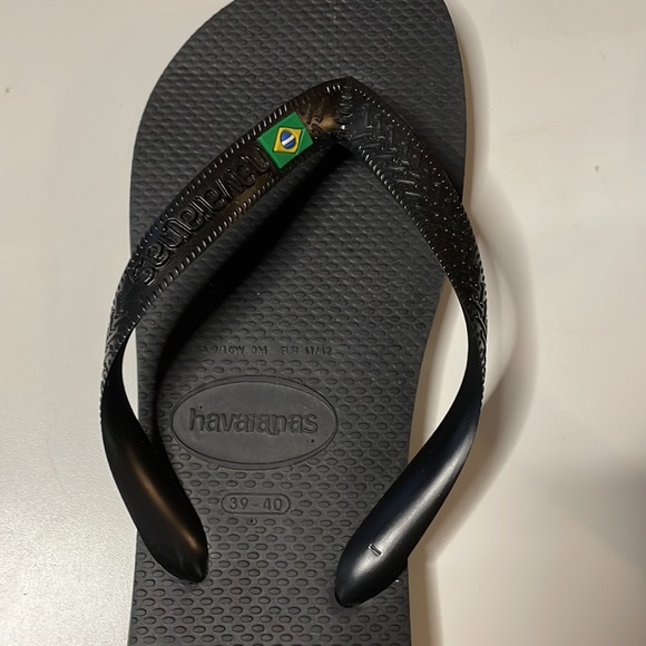 NWT Havaianas flip flops in black - Picture 5 of 6